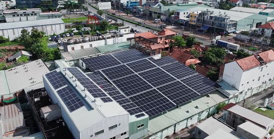 Photovoltaic power generation project of FITO Pharmaceutical in Binh Duong, Vietnam
